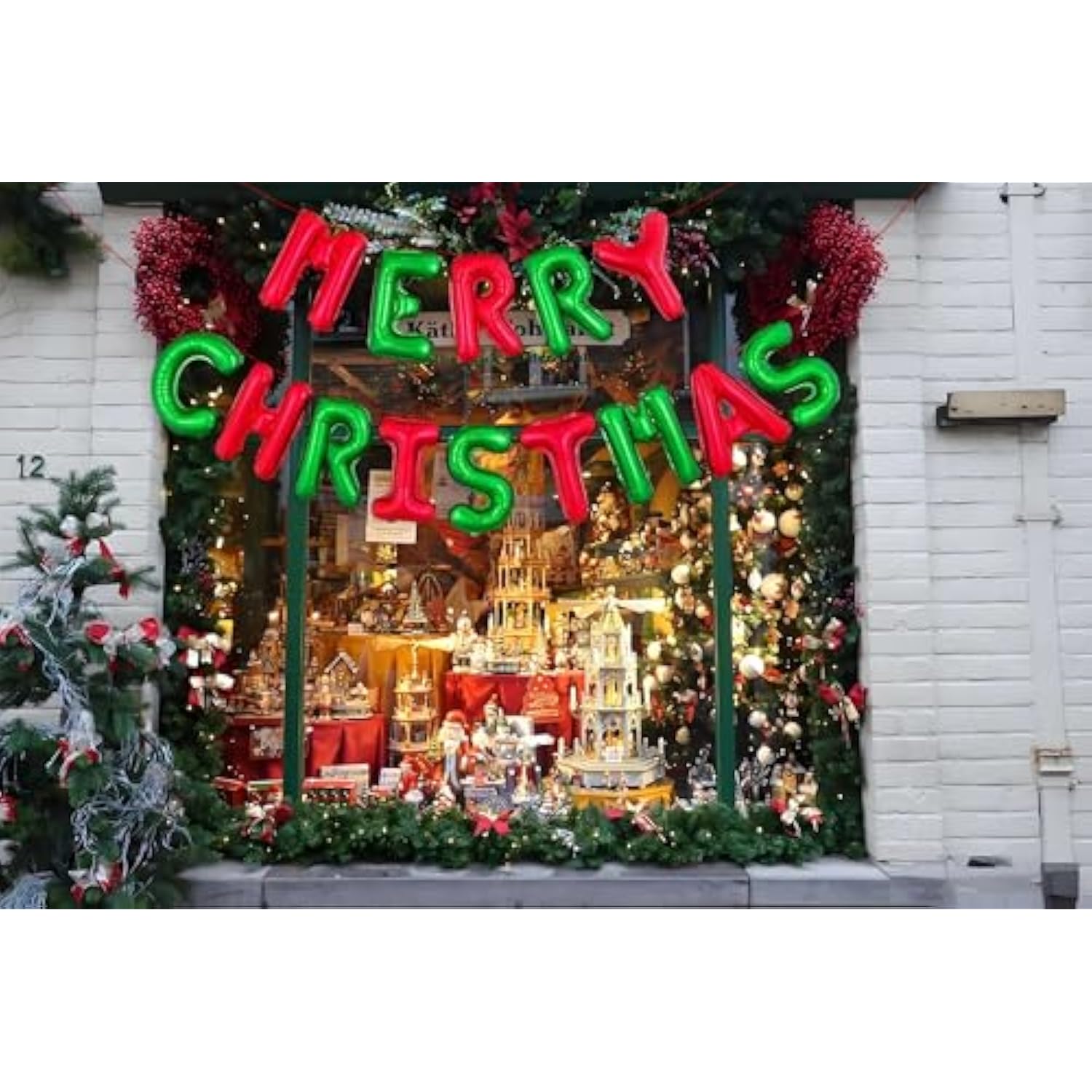 Merry Christmas Balloons Banner Merry Christmas Letter Balloons Sign Xmas Balloons For Christmas Party Decorations