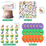 Bird Party Decorations, Includes Happy Birthday Banner, Cake Toppers, Bird Stickers, Balloons, Honeycomb Centerpieces, For Bird Theme Baby Shower Summer Tea Party Supplies