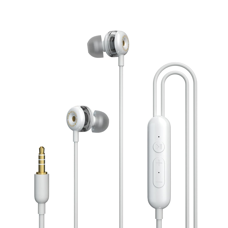 Digital Xoe - Dlc Dynamic Hifi Earphones With Mic 3.5Mm White