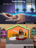 50FT RGB Neon Rope Lights IP67 Waterproof App Remote Control Music Sync Flexible LED Strip