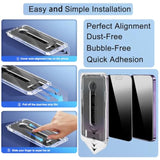2 Pack 360 Degree Privacy Screen Protector [Auto-Alignment, Auto-Dust Removal] Easy Installation Full Coverage 4-Way Anti-Spy Tempered Glass Film (For Iphone 16 Pro Max-6.9 Inches)