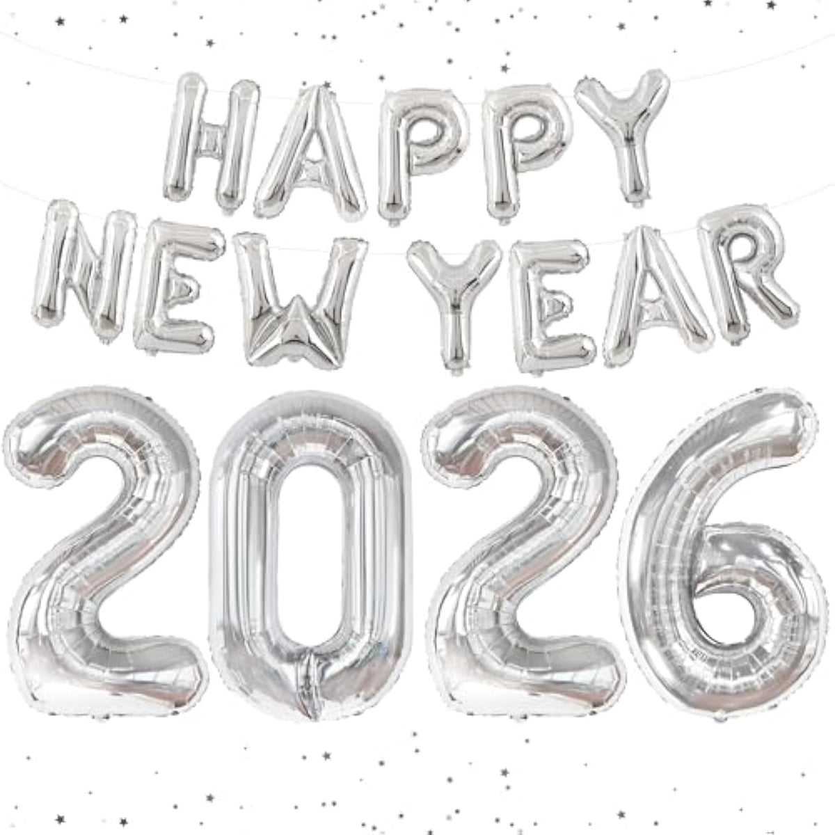 Xtra Large Silver 2026 Balloons 40 Inch New Year Party Decoration