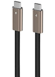 USB4 40Gbps USB C to USB C Cable 3.3FT 240W 5A EMarker Thunderbolt 4 Compatible