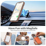 For Iphone 15 Pro Max Case, Compatible With Magsafe Wave Frame Design Translucent Matte Back Silicone Bumper Protective Magnetic Phone Case Iphone 15 Pro Max For Women Girls, Brown