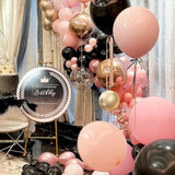 156 Pc Black, Pink, & Gold Balloon Garland Arch Kit Women/Girls Party Decor