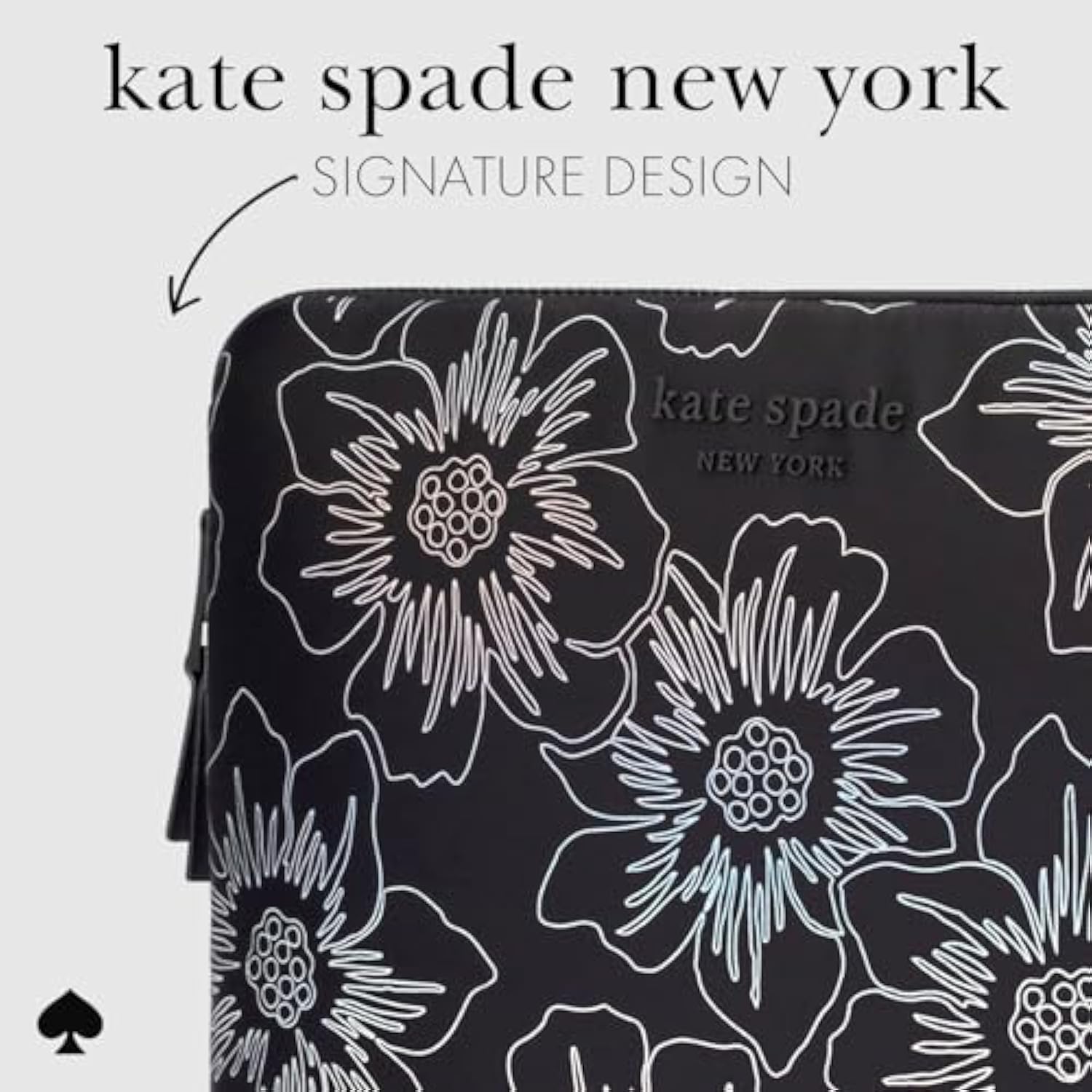 Puffer Laptop Sleeve 16 Inch - Hollyhock Iridescent Black - For 15 To 16 Inch Macbook Pro M3 Max/M3/M2/M2/M1 Max/M1 Pro