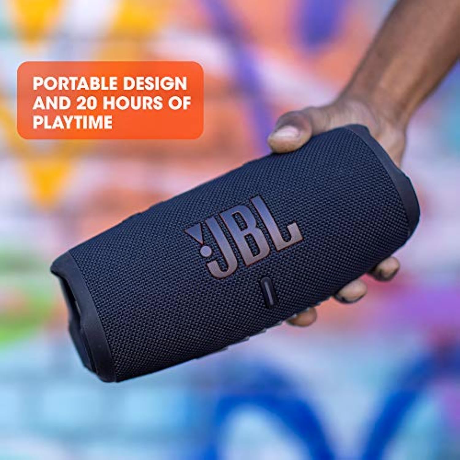 JBL CHARGE 5 - Portable Waterproof (IP67) Bluetooth Speaker with Powerbank USB Charge out, 20 hours playtime, JBL Partyboost (Black)