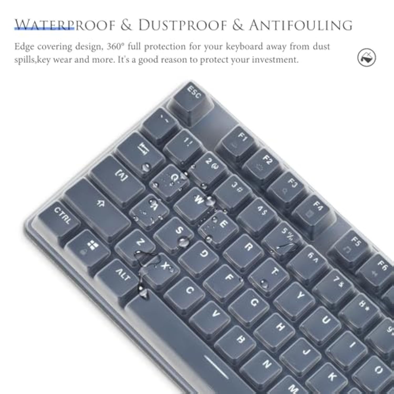 Keyboard Cover Skin For Logitech K845 Mechanical Illuminated Keyboard, Logitec