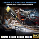 8K Fiber Optic Hdmi 2.1 Cable 50Feet, Supports 8K@60Hz 4K@120Hz Ultra High Spe
