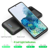 Battery Case For Galaxy S20[6.2 Inch], 7500Mah Rechargeable Portable Charger Case Extended Battery Pack For Samsung Galaxy S20 (Not For S20 Plus,S20+,S20 Utral,S20Fe)