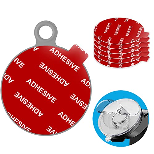 Very High Bond Sticky Adhesive, 6 Pack Dashboard Pad Mounting Disk Adhesive Replacement Kit, Double-Sided Stickers For Suction Cup Dashboard Phone Holder & Windshield Car Mount