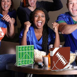 Pack Of 50, Football Paper Napkins, 25 Brown Football And 25 Green Field Design Disposable Cocktail Napkins For Sports Football Game Events Supplies Birthday Party Decorations, 13X13 Inches Unfolded