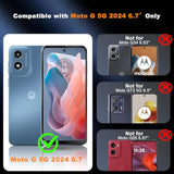 For Moto G 5G 2024 Case With [2Pcs] Hd Screen Protector, [Military Grade Shockproof] & Slide Camera Cover, 360° Rotated Ring Kickstand Protective Case For Moto G 5G 2024,Olive Green