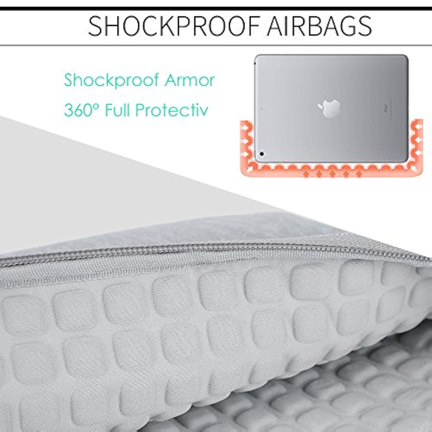 Tablet Sleeve Case Bag For 11 Inch Ipad A16 2025/11 Inch Ipad Air M3 M2 / 11 Inch Ipad Pro M4 / 10.9/10.2 Inch Ipad / 10.9" Ipad Air 5 4/10.5" Ipad Pro Air, 11" Samsung Galaxy Tab A9+,Gray