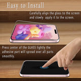 (2 Pack) Designed for iPhone 16 Tempered Glass Screen Protector, Full Coverage, Anti Scratch, Bubble Free