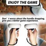 Improved Replacement Wrist Wraps for Oculus Quest 2 Gen Controller, Professional Wrist Lanyards with Resin White Stopper, Replacement Adjustable Hand
