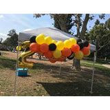 60-Pack 12" Latex Balloons – Black, Yellow & Orange for Party, Birthday, or Baby Shower Decor