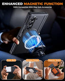 for Galaxy Z Fold 6 Case with Screen Protector [Fit for Magsafe] [Dual-Kickstand] [Hinge Protection] Full Body Shockproof Phone Cover for