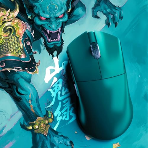 M3V2 8K Wireless Gaming Mouse,Tri-Mode 2.4G/Usb-C/Bluetooth Mouse Up To 26000Dpi,Paw3395 Optical Sensor Lightweight 58G,5 Programmable Button,Computer Mouse For Laptop,Pc,Windows,Mac(Green)