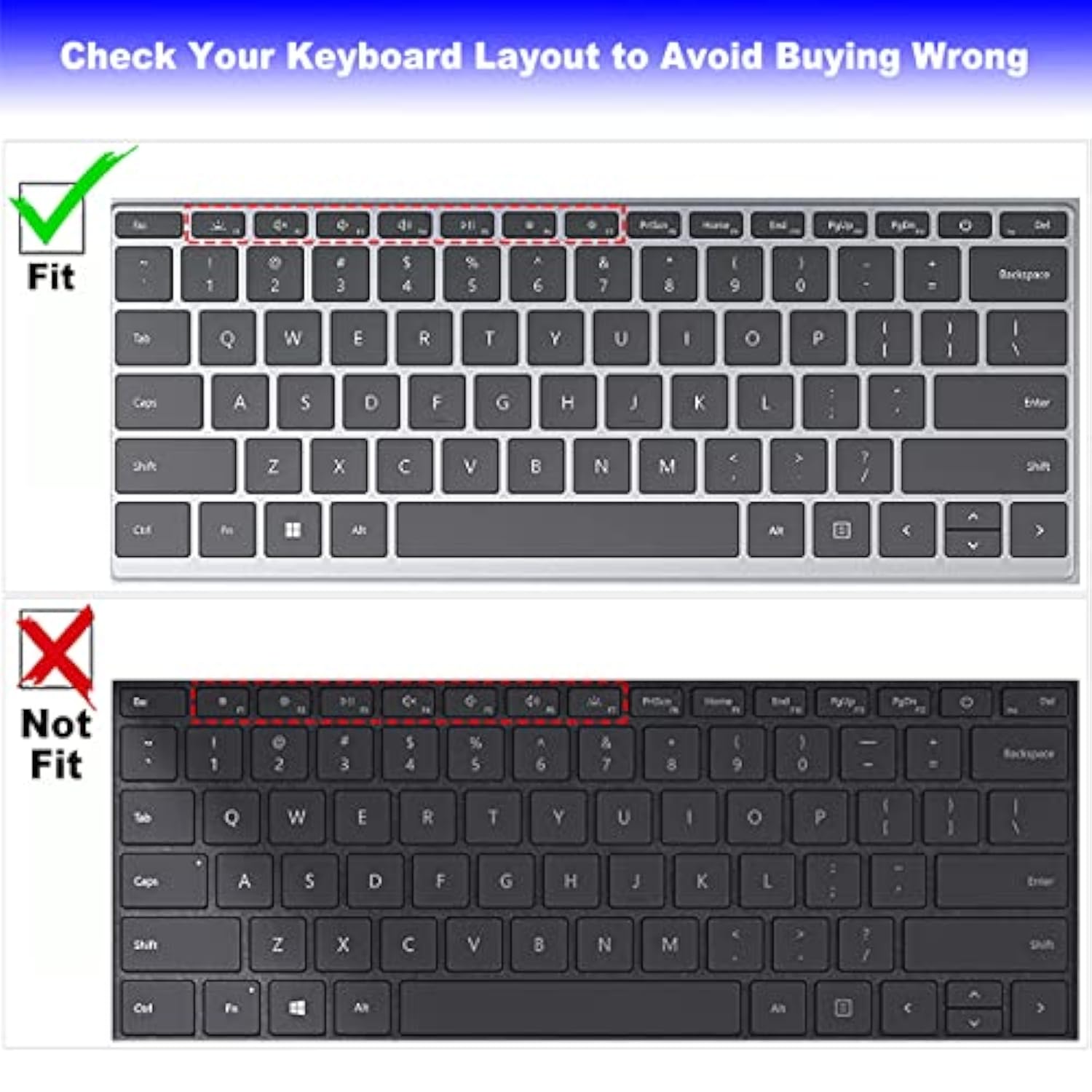 Keyboard Cover For Microsoft Surface Laptop 5/Laptop 4 13.5" 15" 2022-2021,Sur