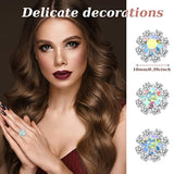 100 Pack 10 Mm Rhinestone Embellishments Flatback Flower Crystal Butto