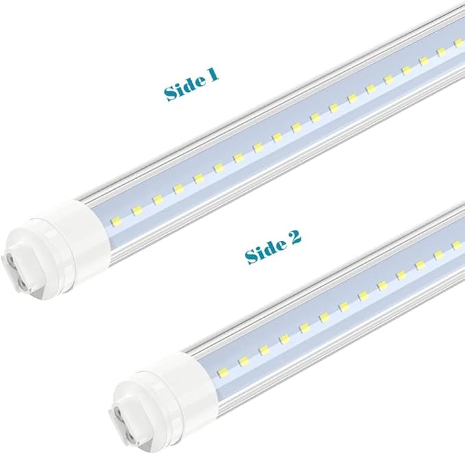 4 Pack 5FT LED Outdoor Tubes 36W 6000K Cool White R17D HO Base for Double Sided Signs