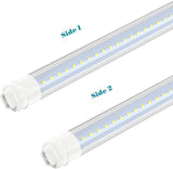 4 Pack 5FT LED Outdoor Tubes 36W 6000K Cool White R17D HO Base for Double Sided Signs