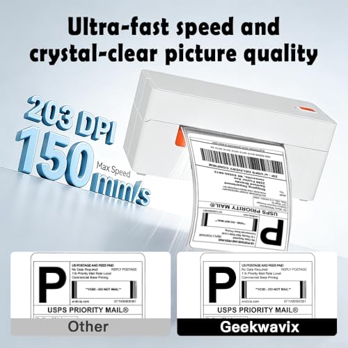 A81-Pro 4X6 Wireless Bluetooth Thermal Shipping Label Printer,Portabel Label Printer Maker For Fast Ecommerce Shipping, Compatible With , Ebay Ios/Android/Windows Etc