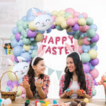 141 Pcs Happy Easter Balloon Arch Kit, Easter Garland Party Supplies Decorations, Spring Bunny Birthday Party Balloon Arch, Color Balloons Arch Kit For Baby Shower Party Supplies