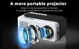 Mini Projector, Hd 1080P Wifi Video Projector, Portable Outdoor Projector With Tripod, Gift For Kids, Home Theater Movie Phone Projector Compatible With Usb, Av, Smartphone/Tablet/Laptop (Pink)