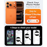 360 Degree Spin Magnetic Stand for iPhone 17 Pro Max Clear Case