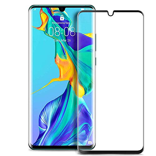 [2 Pack for Huawei P30 Pro VOG-L29 VOG-L09 VOG-L04 3D Curved Full Covered 9H Hardness Tempered Glass Screen Protector