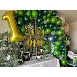 Emerald Green Balloons 50Pcs 12 Inch Metallic Dark Green Double-Layer Balloons For General Celebration, All Ages And Genders