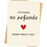 Funny Valentines Day Card For Him, Boyfriend, Husband, Anniversary Greeting Card & Gift For Men, Women, Wife, Husband, Romantic Valentines Day Gifts