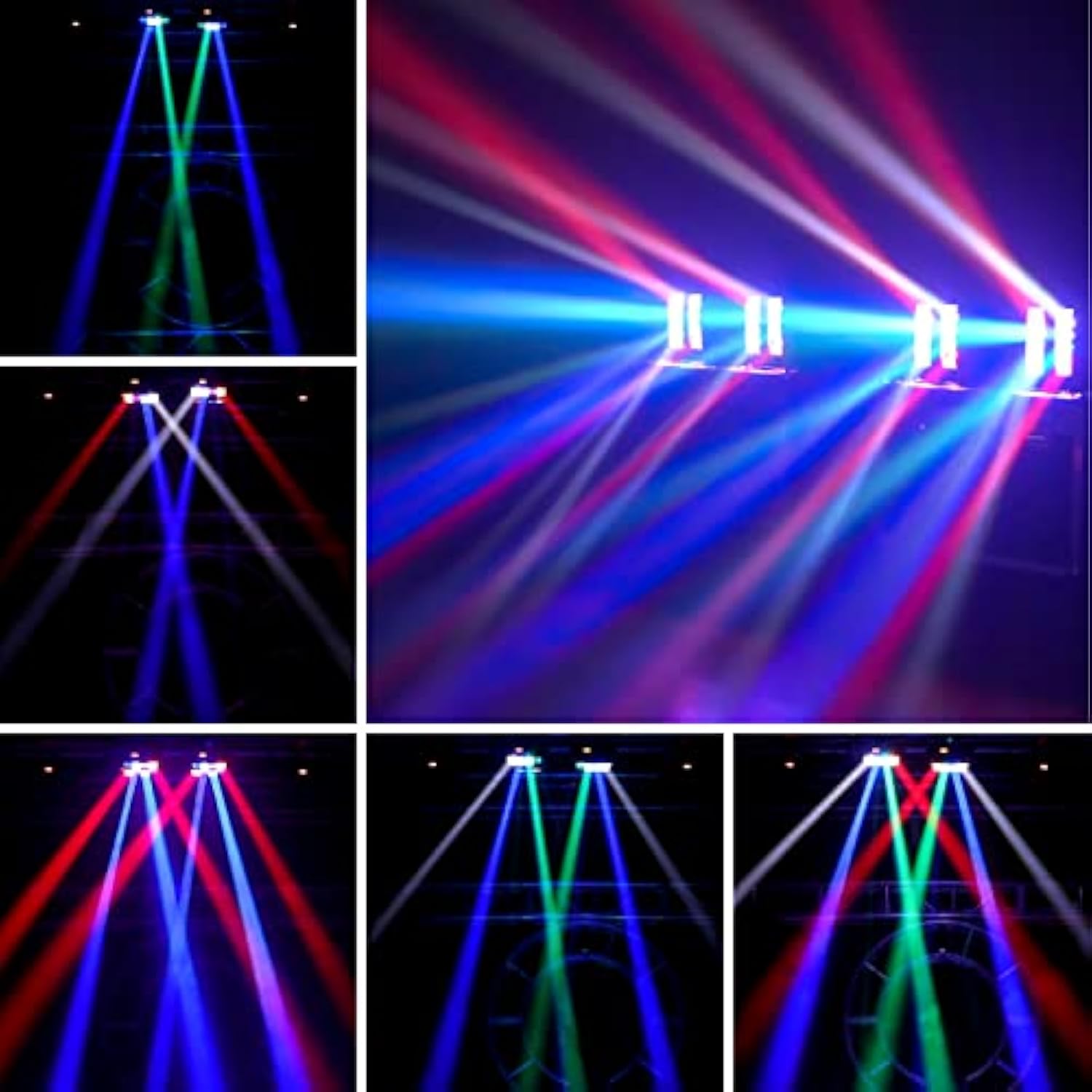 Spider Moving Head Light 8X10W Leds Beam Dj Lights Rgbw Sound Activated And Dmx-512 Control For Party Pub Festival Disco Show Wedding Event Stage Lighting - 2 Packs
