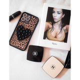 Cases - Meow, Compatible With Apple Iphone 15 Pro Max | Leopard Animal Brown Black Spots Cute Trendy - Protective Black Bumper, 4Ft Drop Test Certified, Women Owned Small Business