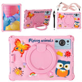 10.1Inch Android Tablet Case For Okaysea/Byybuo/Qunyico/Moderness/Plimptom/Onn/Apolosign/10.1Inch Tablet Universal Cute 3D Cartoon Case (Pink Insects)