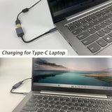 Dc Slim Tip Female Input To Usb C Pd Male Power Charging Cable,For Rectangle Mouth Power Adaptor To Usb Type-C Pd Output 5V/9V/20V.Used To Charge Phones,Tablets,Laptops.