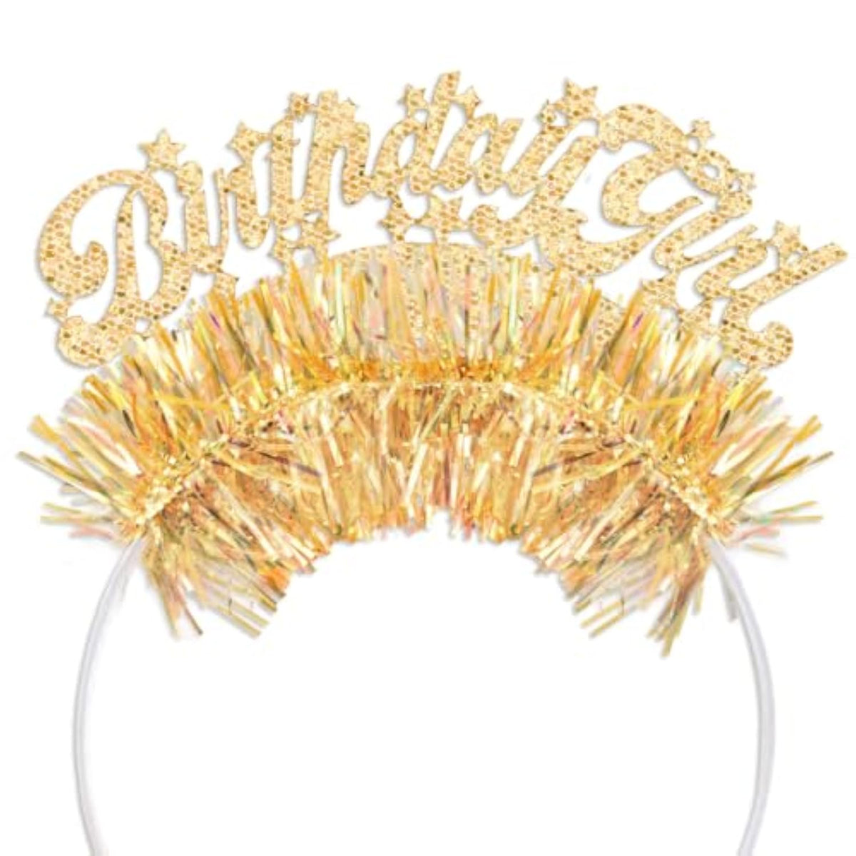 Gold Birthday Girl Headband - Fits Adult + Child | Bday Hair Accessory, 21St Party Favor, Golden Decorations, 30Th Supplies, Sweet 16, Cute Head Piece