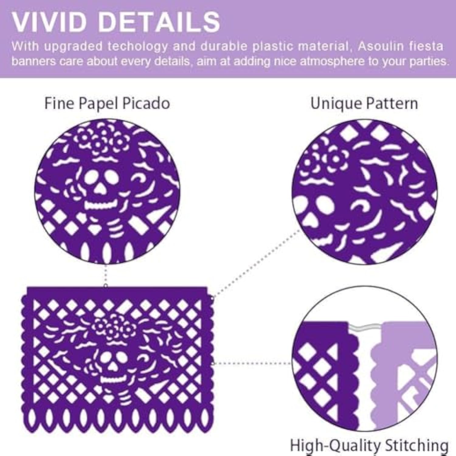 5Pcs Mexican Party Decorations, 90Ft Papel Picado Banner, Fiesta Party Decoration, Dia De Los Muertos, Cinco De Mayo Decor, Day Of The Dead Decorations, Mexican Independence Day Decoration Supplies