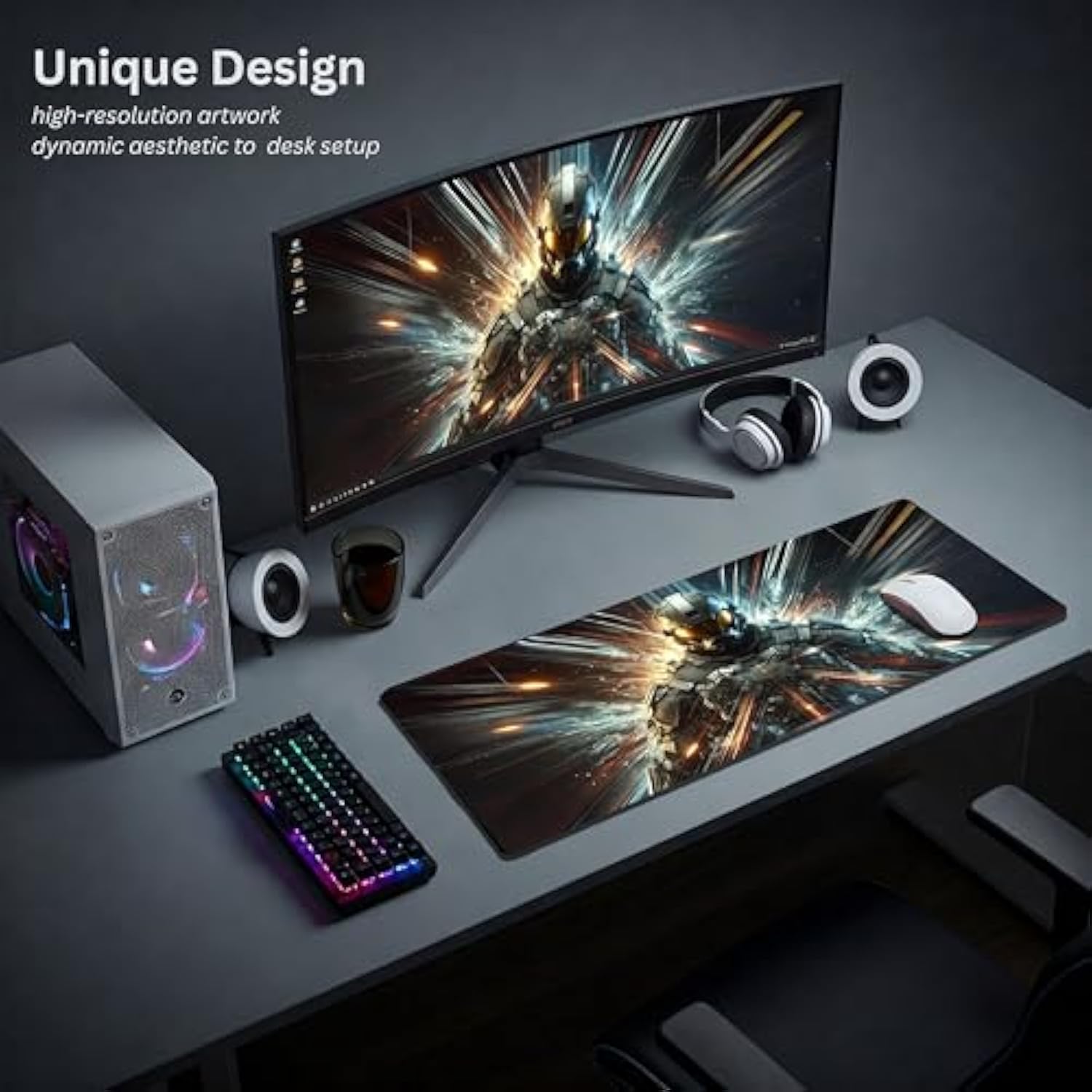 Gaming Mouse Pad, Vanguard Desktop Mat (31.5X11.8In)