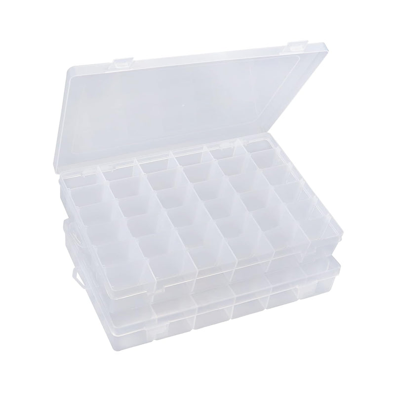 Bead Organizer 2 Pack 3600 Tackle Box Organizer Clear Organizer Box 36