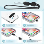 Phone Lanyard Wrist Strap, Adjustable Wristlet Strap For Around The Hand With Tether Tabs Compatible For Iphone Android Smartphones-4Pcs Black Grey
