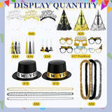 402pc 2026 New Year’s Eve Party Supplies for 100 Guests Hats Glasses Favors