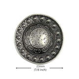 10 Pieces Beads Around The Dome Metal Shank Buttons. 23Mm (7/8 Inch) (