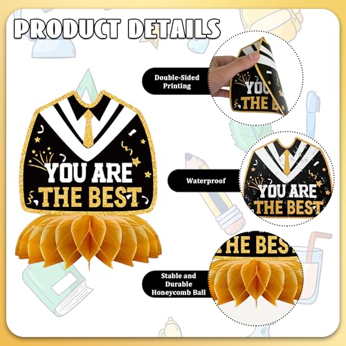 12PCS Graduation Decorations 2026, Graduation Centerpieces for Tables