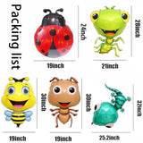 Insect Themed Balloons Ladybug, Bee, Ant, Gecko, Mantis Balloons For Kids Birthday Parties, Baby Shower, Spring Picnic, Summer Events Garden Themed Events & Insect Educational Activities? 5Pcs