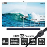 Hdmi Keystone 8K, Black Hdmi Keystone Coupler For Hdmi 2.1A Cable Passthrough,