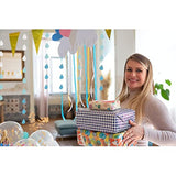 24 Strings Blue Raindrop Garland – Hanging Paper Rain Decorations for Baby Showers & Parties