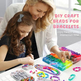 4200pcs Pony Beads Kit – 48 Colors & Letters w/ String for Jewelry Making